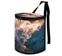 DWTJKMS Magnifique poubelle de voiture en forme de nuage de pluie avec couvercle, grande capacité à suspendre, étanche, étanche, accessoires d'intérieur