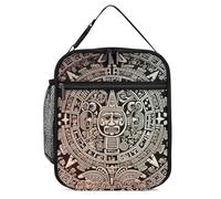 DWTJKMS Mayan Calendar End Of The World Sac à déjeuner isotherme étanche pour homme et femme, avec poignée, boîte à déjeuner isotherme réutilisable pour bureau, travail, pique-nique