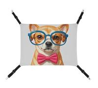 DWTJKMS Nœud papillon doux pour animal de compagnie, hamac surdimensionné à lunettes pour chat, hamac de couchage doux réglable pour animaux de compagnie, utilisation en toutes saisons pour chats