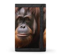 DWTJKMS Orangutan Portefeuille minimaliste à trois volets pour prendre des photos pour homme