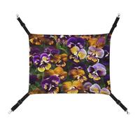 DWTJKMS Pansy Perfection Hamac pour chat - Hamac de couchage doux réglable pour animaux domestiques - Utilisation en toutes saisons pour chats, furets, chiots, lapins, petits animaux (classique)