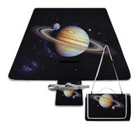 DWTJKMS Planet Jupiter Tapis de pique-nique, pliable et imperméable avec sac fourre-tout, grand tapis de pique-nique en plein air, couverture de camping pour plage, parc, voyage 147,3 x 147,3 cm