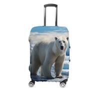 DWTJKMS Polar Bear Ice Housse de bagage simple et généreuse housse anti-poussière lavable résistante aux rayures pour valise de 48,3 à 81,3 cm, Style :, L, Housse de valise