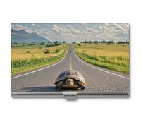 DWTJKMS Porte-cartes de visite en alliage d'aluminium pour homme et femme - Cadeau unique, Argenté.