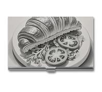 DWTJKMS Porte-cartes de visite en alliage d'aluminium pour homme et femme - Cadeau unique, Argenté.