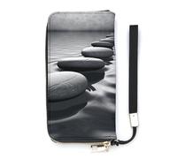 DWTJKMS Portefeuille long en cuir PU fin avec emplacements pour cartes, blanc, 20 x 10,5 cm, blanc, 20x10.5cm