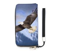 DWTJKMS Portefeuille long en cuir synthétique fin avec emplacements pour cartes, blanc, 20 x 10,5 cm, blanc, 20x10.5cm