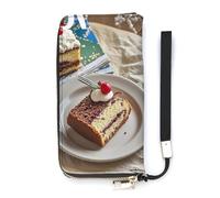 DWTJKMS Portefeuille long fin en cuir PU pour hommes et femmes, portefeuille minimaliste avec fentes pour cartes, blanc, 20 x 10,5 cm, blanc, 20x10.5cm