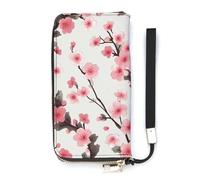DWTJKMS Portefeuille long fin en cuir synthétique pour homme et femme avec emplacements pour cartes, blanc, 20 x 10,5 cm, blanc, 20x10.5cm