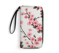 DWTJKMS Portefeuille long fin en cuir synthétique pour homme et femme avec emplacements pour cartes, blanc, 19,7 x 10,5 cm, blanc, 19.7x10.5cm