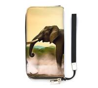 DWTJKMS Portefeuille long fin en cuir synthétique pour homme et femme avec emplacements pour cartes, blanc, 20 x 10,5 cm, blanc, 20x10.5cm