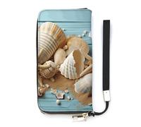 DWTJKMS Portefeuille long fin en cuir synthétique pour homme et femme avec emplacements pour cartes, blanc, 20 x 10,5 cm, blanc, 20x10.5cm