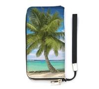 DWTJKMS Portefeuille long fin en cuir synthétique pour homme et femme avec emplacements pour cartes, blanc, 20 x 10,5 cm, blanc, 20x10.5cm