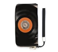 DWTJKMS Portefeuille long vintage en cuir synthétique fin pour hommes et femmes, portefeuille minimaliste avec emplacements pour cartes, blanc, 20 x 10,5 cm, blanc, 20x10.5cm