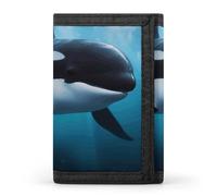 DWTJKMS Portefeuille minimaliste à trois volets pour homme - Style moderne - Antivol - Peut contenir des cartes et de l'argent liquide