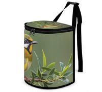 DWTJKMS Poubelle de voiture d'extérieur vert olive avec couvercle, grande capacité, à suspendre, étanche, étanche, pour voitures, accessoires d'intérieur