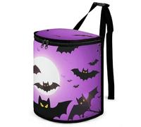 DWTJKMS Poubelle de voiture d'Halloween avec couvercle - Grande capacité à suspendre - Étanche - Étanche - Accessoires d'intérieur