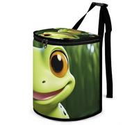 DWTJKMS Poubelle de voiture en forme de grenouille mignonne avec couvercle - Grande capacité - À suspendre - Étanche - Étanche - Accessoires d'intérieur indispensables pour les voitures