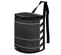 DWTJKMS Poubelle de voiture noire classique avec couvercle, grande capacité à suspendre, étanche, étanche, accessoires d'intérieur