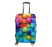 DWTJKMS Rainbow Color Plaid-png Housse de bagage simple et généreuse Housse anti-poussière lavable résistante aux rayures pour valise de 48,3 à 81,3 cm, Style :, L, Housse de valise
