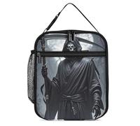 DWTJKMS Sac à déjeuner isotherme Grim Reaper - Étanche - Pour homme et femme - Avec poignée - Réutilisable - Pour bureau, travail, pique-nique