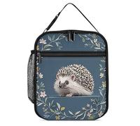 DWTJKMS Sac à déjeuner isotherme mignon en forme de petit hérisson, étanche pour homme et femme, avec poignée, boîte à déjeuner isotherme réutilisable pour bureau, travail, pique-nique