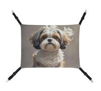 DWTJKMS Shih Tzu Hamac pour chien et chat - Hamac de couchage doux réglable pour animaux domestiques - Utilisation en toutes saisons pour chats, furets, chiots, lapins, petits animaux (classique)