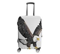 DWTJKMS Sketch of Bald Eagle Housse de bagage de plongée simple et généreuse Housse anti-poussière lavable résistante aux rayures pour valise de 48,3 à 81,3 cm, Style :, XL, Housse de valise