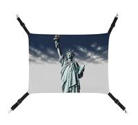 DWTJKMS Statue de la Liberté Hamac pour chat - Hamac de couchage doux réglable pour animaux domestiques - Pour toutes les saisons - Pour chats, furets, chiots, lapins, petits animaux (classique)