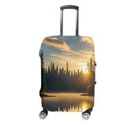 DWTJKMS Sunrise on The Lake Housse de bagage simple et généreuse housse anti-poussière lavable résistante aux rayures pour valise de 48,3 à 81,3 cm, Style :, L, Housse de valise
