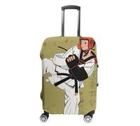DWTJKMS Taekwondo Design Housse de bagage simple et généreuse housse anti-poussière lavable résistant aux rayures pour valise de 48,3 à 81,3 cm, Style :, M, Housse de valise