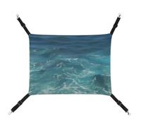 DWTJKMS The Blue Sea Hamac pour chat - Hamac de couchage doux réglable pour animaux domestiques - Utilisation en toutes saisons pour chats, furets, chiots, lapins, petits animaux (classique)