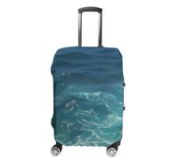 DWTJKMS The Blue Sea Housse de bagage simple et généreuse housse anti-poussière lavable résistante aux rayures pour valise de 48,3 à 81,3 cm, Style :, L, Housse de valise