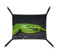 DWTJKMS The Green Snake Hamac pour chat - Hamac de couchage doux réglable pour animaux domestiques - Utilisation en toutes saisons pour chats, furets, chiots, lapins, petits animaux (classique)