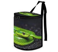 DWTJKMS The Green Snake Poubelle de voiture avec couvercle de grande capacité à suspendre pour voiture, étanche, étanche, accessoires d'intérieur