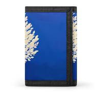 DWTJKMS The White Tree Portefeuille minimaliste à trois volets pour homme Design moderne et tendance Porte-monnaie antivol pour cartes et espèces