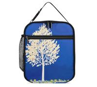 DWTJKMS The White Tree Sac à déjeuner isotherme, étanche pour homme et femme, avec poignée, boîte à déjeuner isotherme réutilisable pour bureau, travail, pique-nique