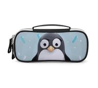 DWTJKMS Trousse de maquillage en cuir de pingouin mignon - Portable - Petit organisateur de cosmétiques - Étanche - Trousse de toilette - Pinceaux, crayons et accessoires de maquillage de voyage