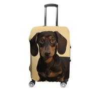 DWTJKMS Une jolie housse de bagage en forme de teckel, simple et généreuse, housse anti-poussière lavable, résistante aux rayures pour valise de 48 à 81 cm, Style :, XL, Housse de valise