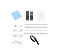 DWUENT Ajusteur de baguier pour anneaux lâches, redimensionneur avec kit de 16 pièces (noir) - 8 largeurs et 4 tailles de ressort, comprend un outil de taille, des tendeurs en silicone, des ajusteurs
