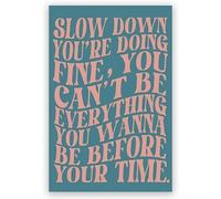 DWUENT Décoration murale bleue, décoration de chambre, affiches esthétiques pour appartement d'université (30 x 20 cm)