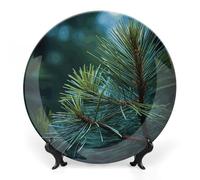 DWVSFJM Assiette décorative en porcelaine anglaise avec support de présentation - Assiette décorative ronde en porcelaine - Pour décoration murale - 15,2 cm