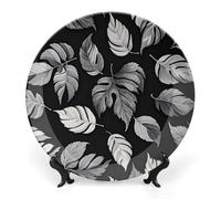 DWVSFJM Assiette décorative en porcelaine anglaise avec support de présentation - Assiette ronde décorative en porcelaine - Pour décoration murale - 15,2 cm