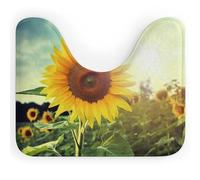 DWVSFJM Beau tapis de toilette en forme de U en forme de tournesol, 40,6 x 50,8 cm, absorbant l'eau, séchage rapide, antidérapant, facile à nettoyer, pour baignoire, évier