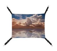 DWVSFJM Hamac en forme de bateau et de nuage pour chat - Lit doux à suspendre avec sangles réglables et crochets en métal - Tapis chaud à suspendre pour chats, petits chiens, lapins