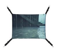 DWVSFJM Hamac pour chat et animal domestique avec sangles réglables et crochets en métal pour chats, petits chiens, lapins