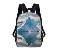 DWVSFJM Sac à dos bleu Iceberg de grande capacité pour ordinateur portable de 17 pouces