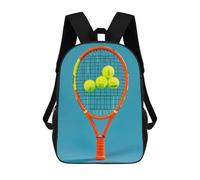 DWVSFJM Sac à dos drôle de raquettes de tennis et balles de tennis de 17 pouces, grande capacité, sac à dos pour ordinateur portable, sac de voyage