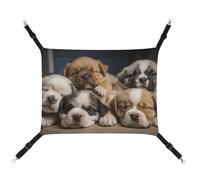 DWVSFJM Sleepy Hamac pour chien et chat - Lit doux à suspendre avec sangles réglables et crochets en métal - Tapis chaud à suspendre pour chats, petits chiens, lapins