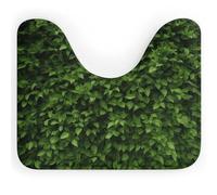 DWVSFJM Tapis de toilette en forme de haie en forme de U 40,6 x 50,8 cm, absorbant l'eau, séchage rapide, antidérapant, facile à nettoyer, pour baignoire, évier